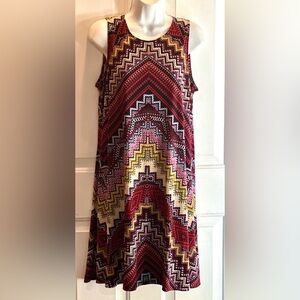 Jones Studio Multicolor Patterned Dress (Size XL)